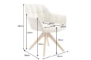 riess-ambiente Polsterstuhl PAPILLON Champagner Beige Natur 180° Drehbar Bild 4