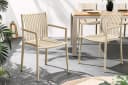 riess-ambiente Gartenstuhl STUDIO ITALIA Greige Wetterfest Stapelbar Bild 3