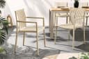 riess-ambiente Gartenstuhl STUDIO ITALIA Greige Wetterfest Stapelbar Bild 4