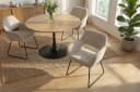 riess-ambiente Armlehnstuhl MUSTANG Retro Cord Metall Beige/Schwarz Bild 5