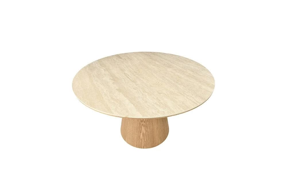 riess-ambiente Esstisch UNIQUE 120cm runder Küchentisch Keramik Eiche - Bild 5