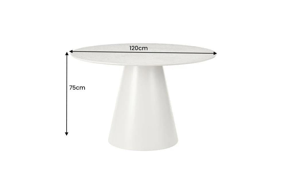 riess-ambiente Esstisch EN VOGUE Grau Beton-Design Rund - Bild 5