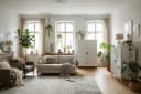 riess-ambiente Barschrank GOLDEN SUNSET 140cm Weiß/Gold Mangoholz Bild 5