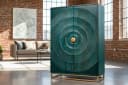 riess-ambiente Barschrank GOLDEN SUNSET 140cm Türkis/Gold 3D-Front Bild 2