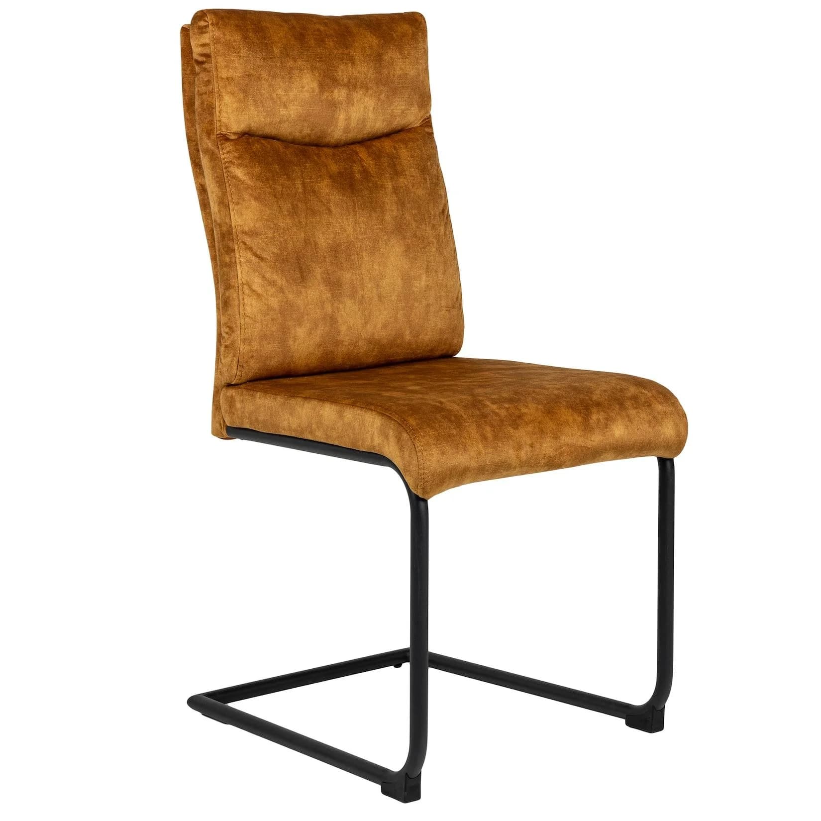 riess-ambiente Freischwinger COMFORT Senfgelb Samt Metall Modern Design