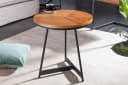 Riess Ambiente Beistelltisch OAK ELEGANCE 45cm Eiche Schwarz Metall Bild 4