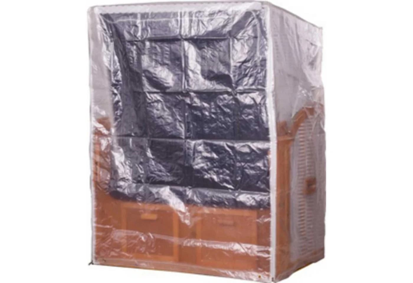 bene living Strandkorb-Schutzhülle Basic PVC Transparent Zweisitzer