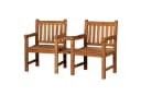 bene living Gartenbank Feierabendbank 160 cm Teakholz Bild 2