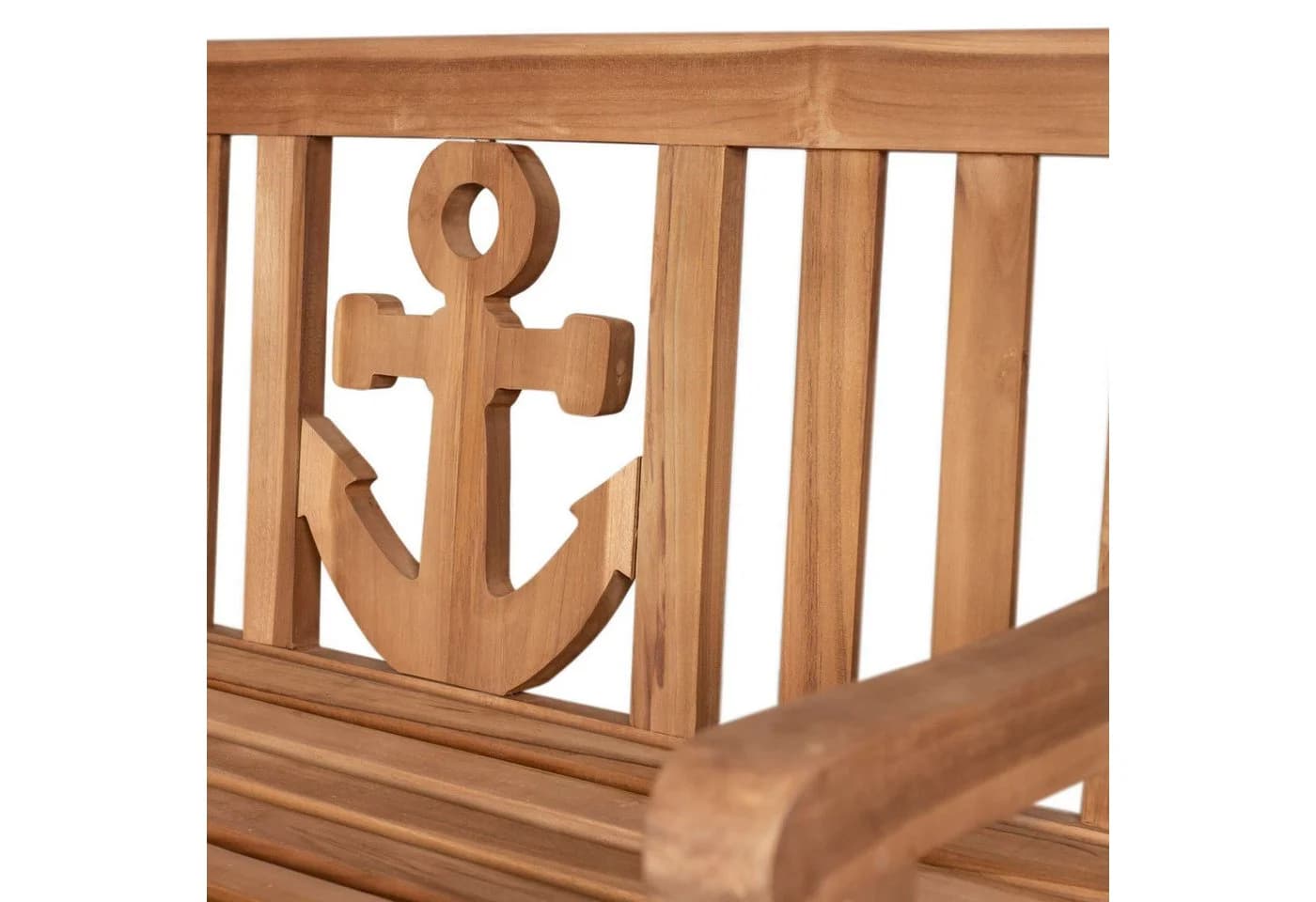 bene living Gartenbank Anker 120 cm Teakholz Maritim - Bild 5