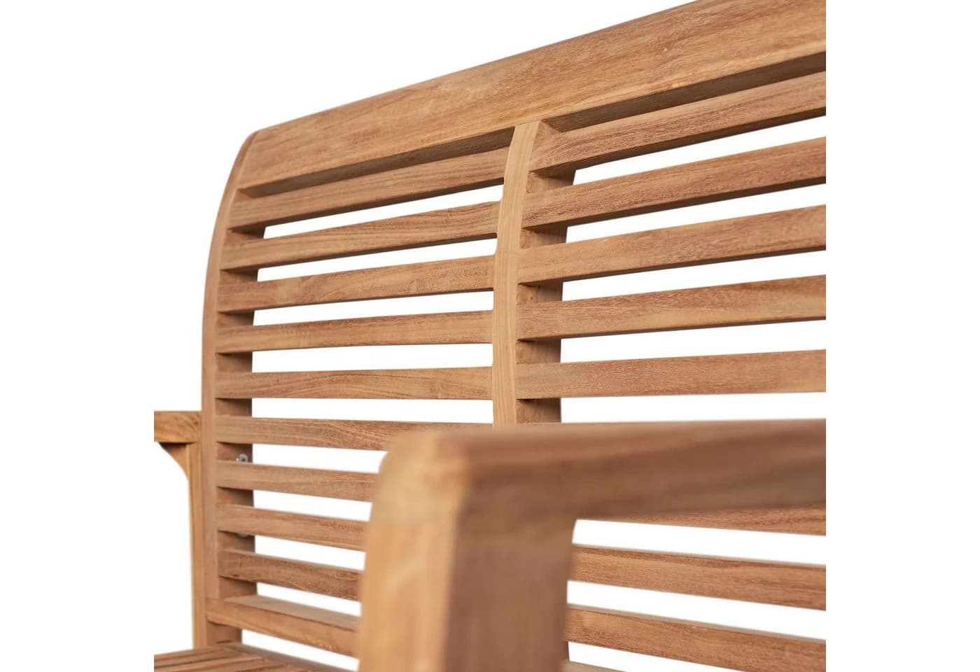 bene living Gartenbank Derby 120 cm Teakholz Stapelbar