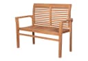 bene living Gartenbank Derby 120 cm Teakholz Stapelbar Bild 2