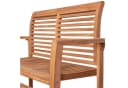 bene living Gartenbank Derby 120 cm Teakholz Stapelbar Bild 3