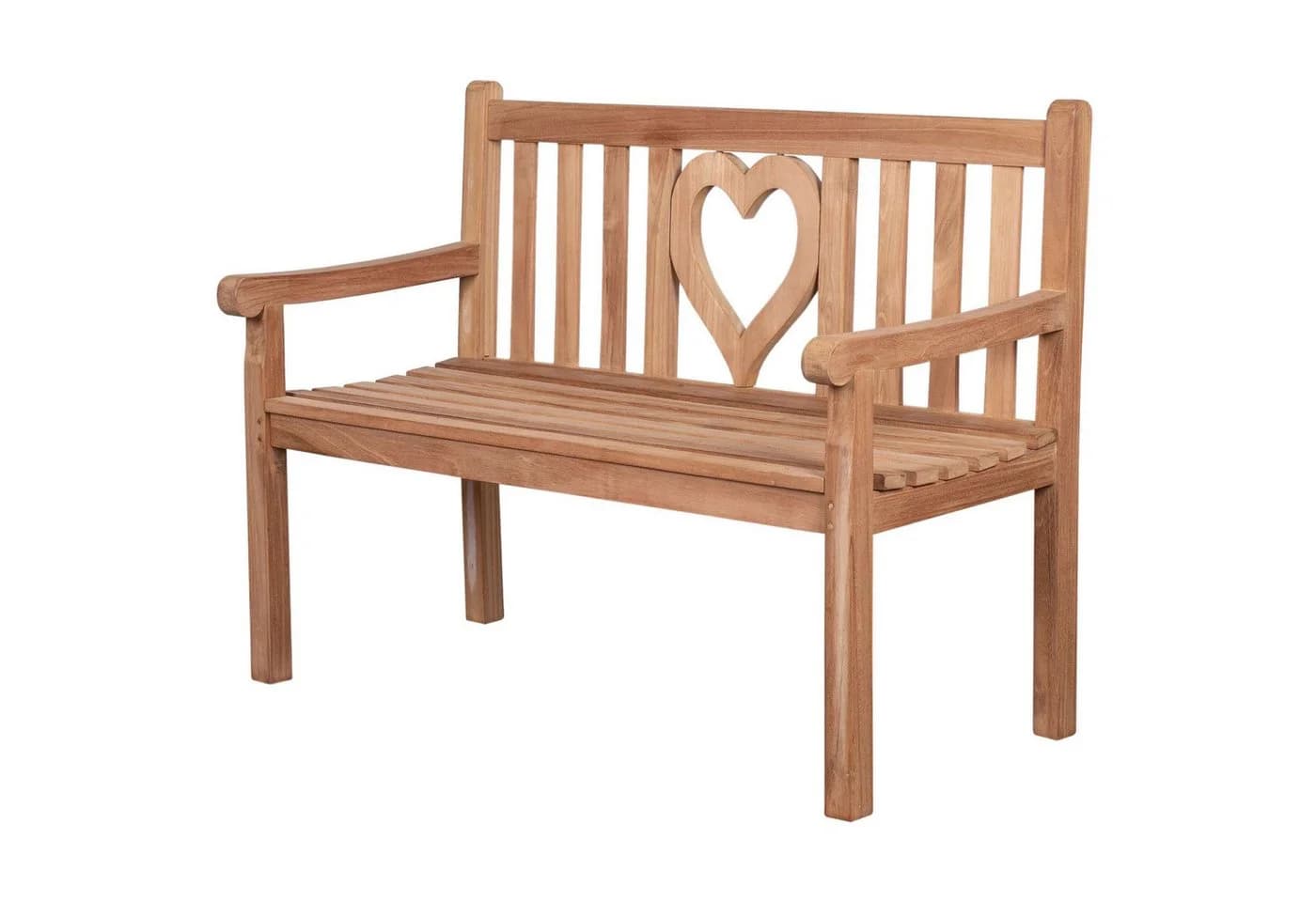 bene living Gartenbank Herz 120 cm Teakholz - Bild 2
