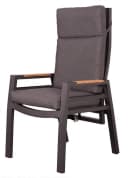 bene living Relaxsessel Sevilla Anthrazit Aluminium Teakholz Bild 1
