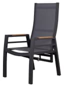 bene living Relaxsessel Sevilla Anthrazit Aluminium Teakholz Bild 3