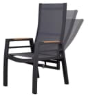 bene living Relaxsessel Sevilla Anthrazit Aluminium Teakholz Bild 4