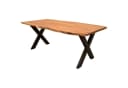 bene living Baumkantentisch Catania Akazienholz X-Gestell Bild 2