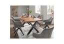 bene living Baumkantentisch Catania Akazienholz X-Gestell Bild 4