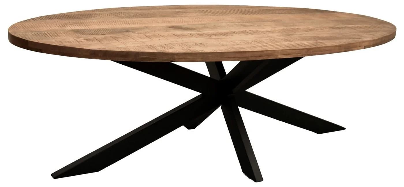 bene living Esstisch Massivholztisch Avola - oval Mangoholz
