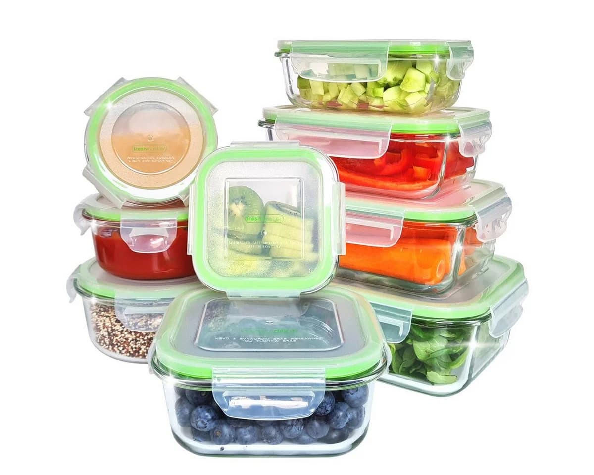 Fresh Master Frischhaltedosen Set 18-tlg. Glas luftdicht - Bild 2