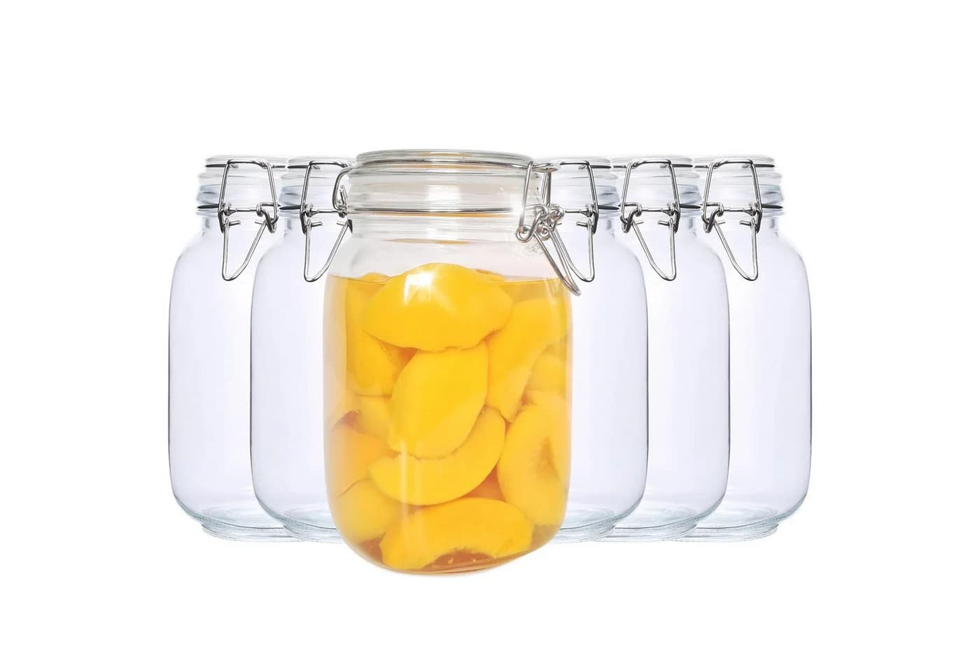 Fresh Master Einmachglas 6-tlg. mit Edelstahl-Bügelverschluss - Bild 2