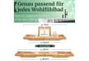 HEIMWERT Badewannenablage Bambus mit ausklappbaren Füßen Bild 1