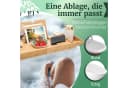 HEIMWERT Badewannenablage Bambus mit ausklappbaren Füßen Bild 4