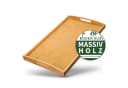 HEIMWERT Bambus Tablett mit Griff und hohem Rand Bild 2