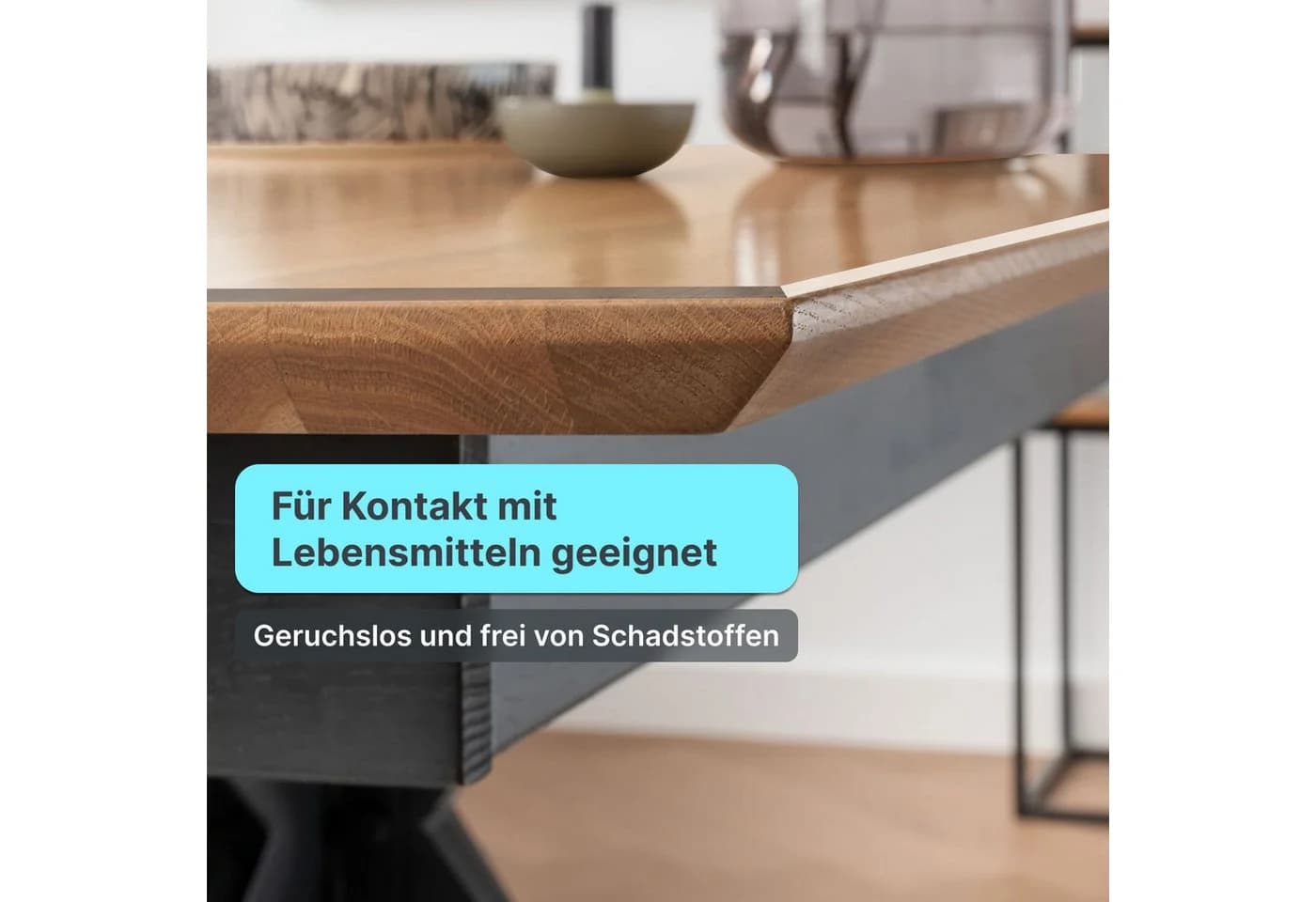 Ertex Tischdecke Glasklar Folie 2,2 mm mit abgeschrägten Kanten - Bild 5