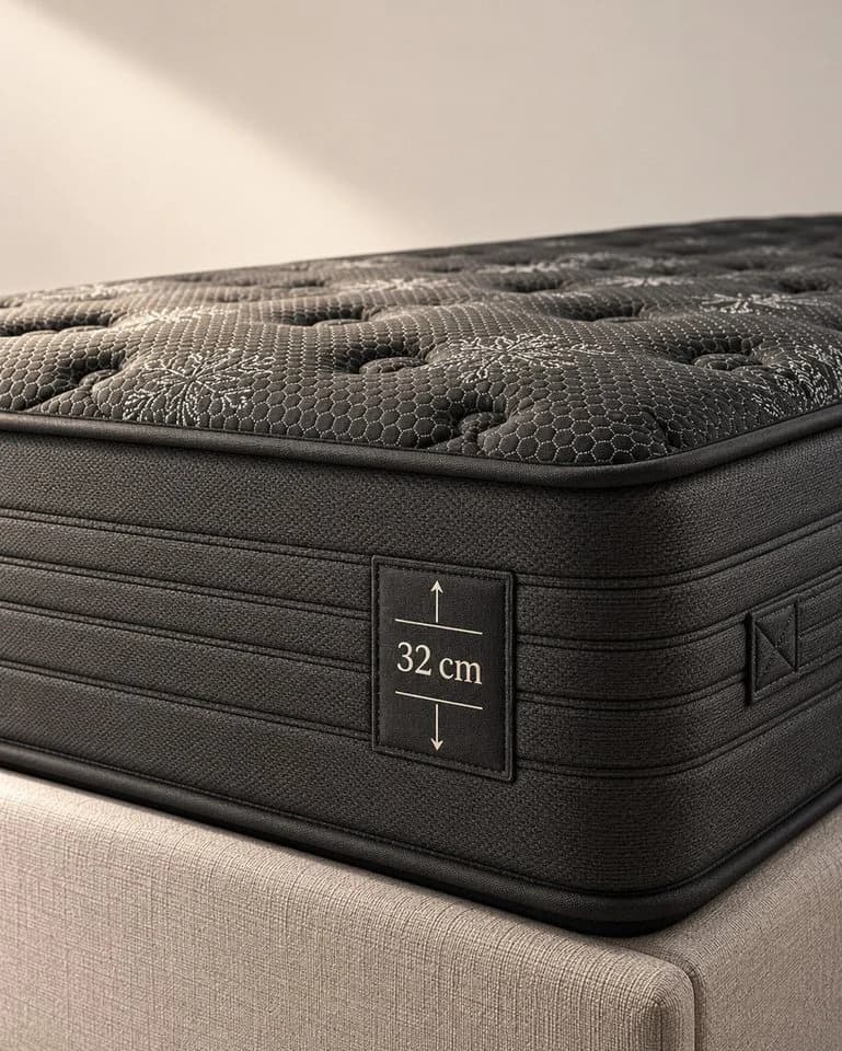 Ertex Taschenfederkernmatratze BLACK ICE 32 cm H2/H3 & H3/H4 Wendematratze - Bild 4