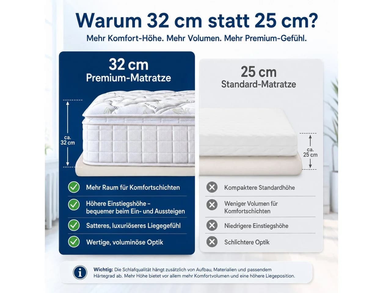 Ertex Taschenfederkernmatratze 7 Zonen Orthopädisch Hypoallergen H3 - Bild 3