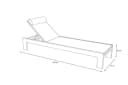 OUTFLEXX Gartenliege Bali Grau mit verstellbarer Rückenlehne Bild 5
