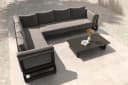 OUTFLEXX Manhattan Ecklounge Sofa-Set Anthrazit Aluminium Bild 4