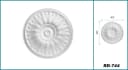 Hexim Decken-Rosette Weiß EPS Styropor Stuckoptik Bild 1