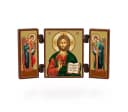 NKlaus Triptychon Ikone Jesus Christus Christliche Holzdekoration Bild 2