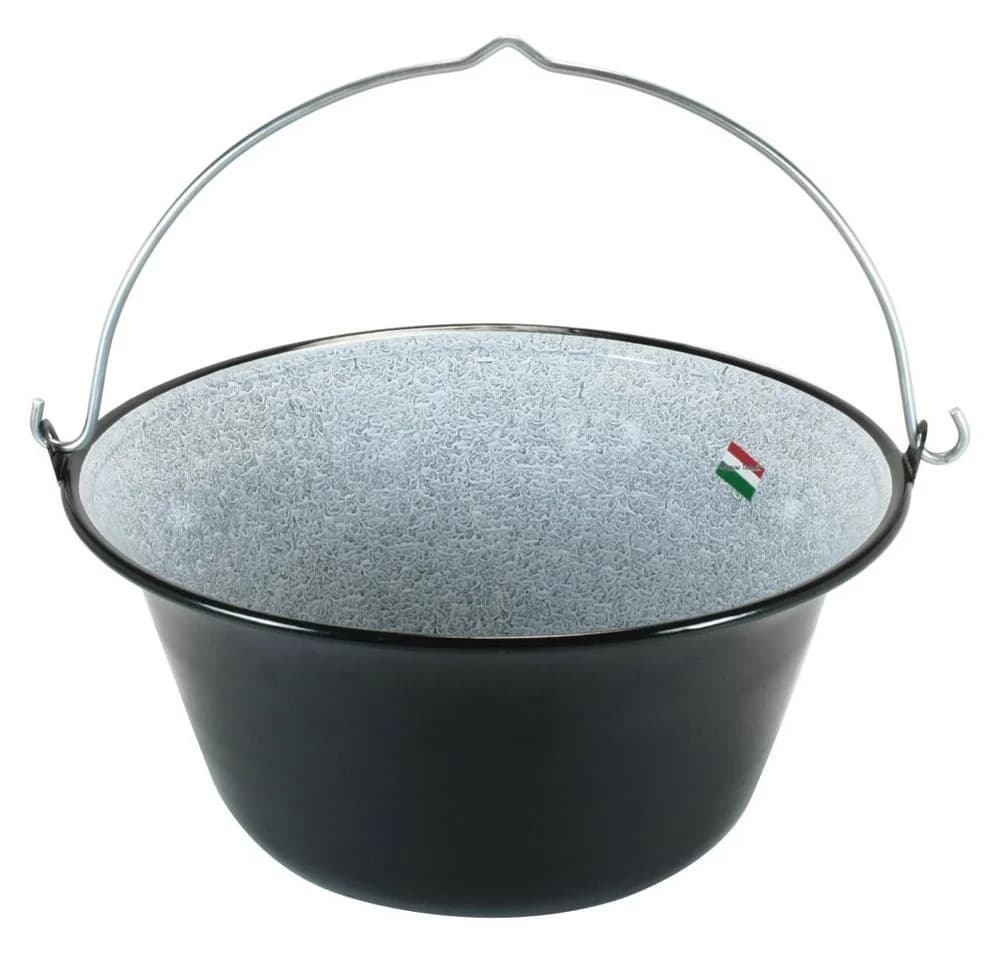 Grillplanet Gulaschkessel 15 Liter Emailliert Schwarz - Bild 2