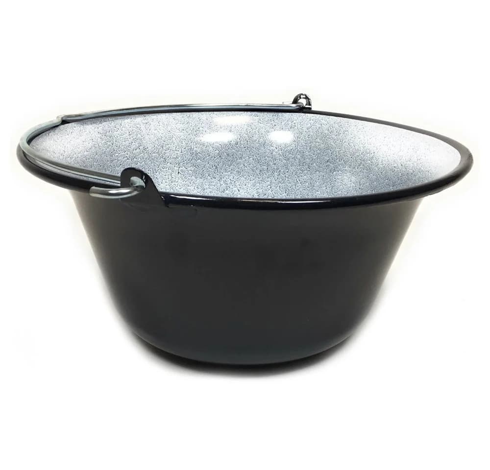 Grillplanet Gulaschkessel 15 Liter Emailliert Schwarz - Bild 3