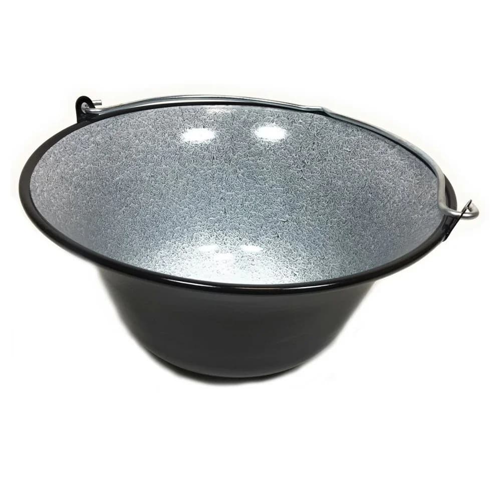 Grillplanet Ungarischer Gulaschkessel 10L Emailliert Schwarz - Bild 3