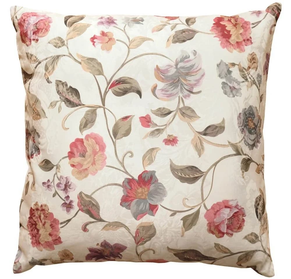 matches21 HOME & HOBBY Kissenbezug Bunte Blumen Jaquard 40x40 cm - Bild 2