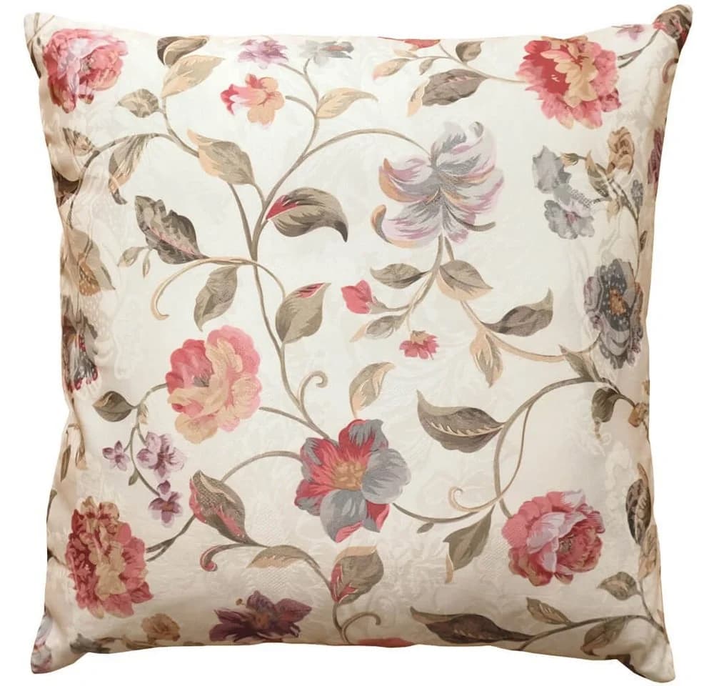 matches21 HOME & HOBBY Kissenbezug Bunte Blumen Jaquard 50x50 cm - Bild 2