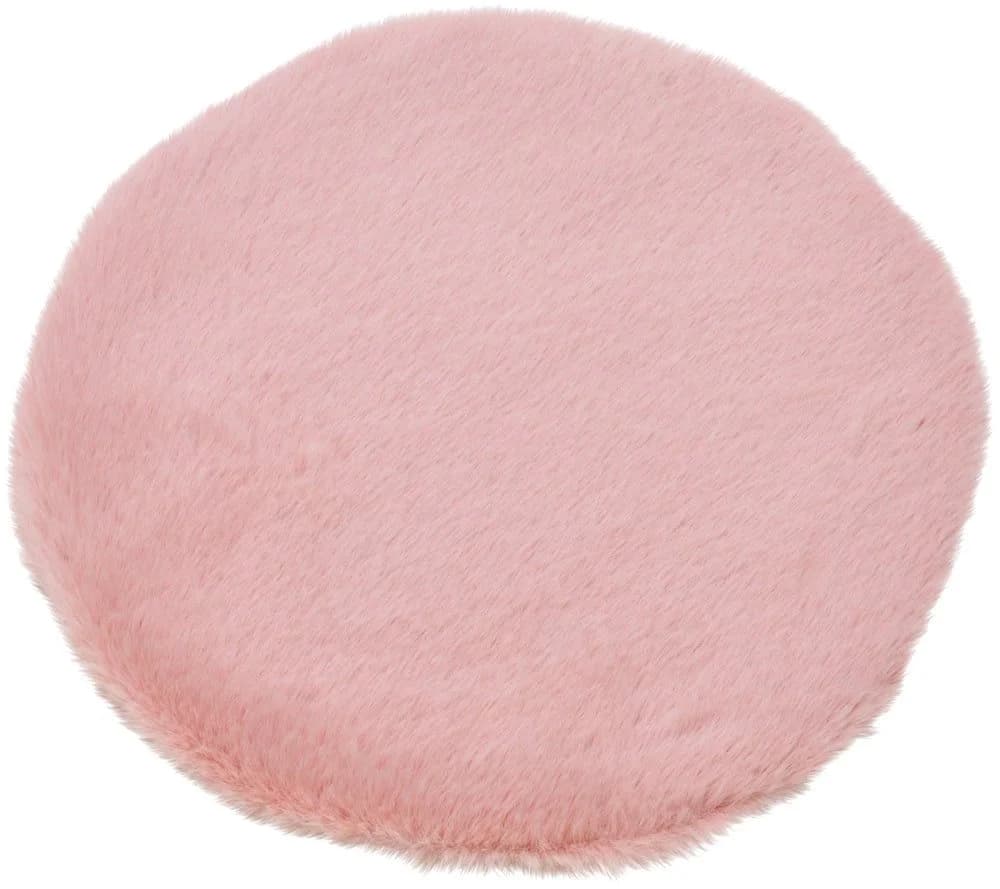 matches21 HOME & HOBBY Rosa Kurzflor Fellteppich Rund 34 cm - Bild 2