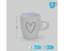 matches21 HOME & HOBBY Espressotassen 6er Set Keramik Beige Grau Weiß Bild 1