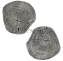 matches21 HOME & HOBBY Trittsteine Beton 8 Stk. Ø 30 cm Grau Holzoptik Bild 2