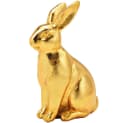 matches21 HOME & HOBBY Osterhase Deko Figur Gold Polyresin Bild 2
