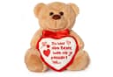 matches21 HOME & HOBBY Plüsch-Teddybär Braun 25 cm mit Herz Bild 2
