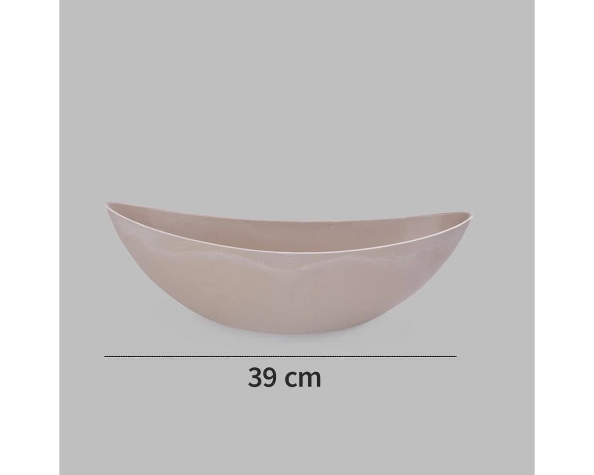 matches21 HOME & HOBBY Pflanzschale Oval 39 cm Sand Beige Wetterfest