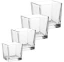 matches21 HOME & HOBBY Blumentopf Glastopf Quader Pflanztopf Würfel Bild 4