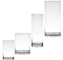 matches21 HOME & HOBBY Dekovase Glas Vase Zylinderförmig Klar 1 Stk Ø 9x15 cm Bild 1