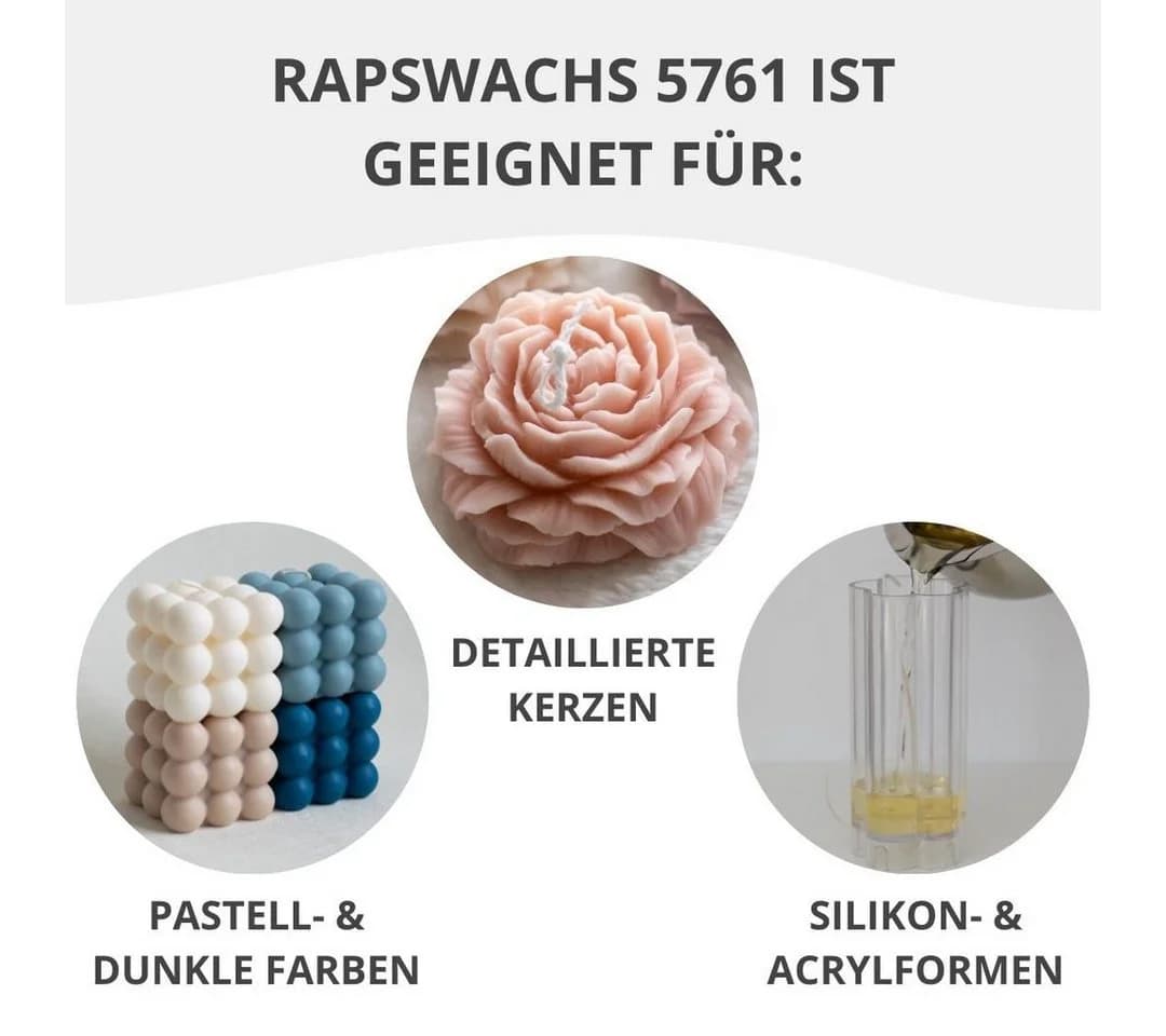 DistrEbution Rapswachs 5761 Pastillen Naturbeige Kerzenwachs - Bild 4