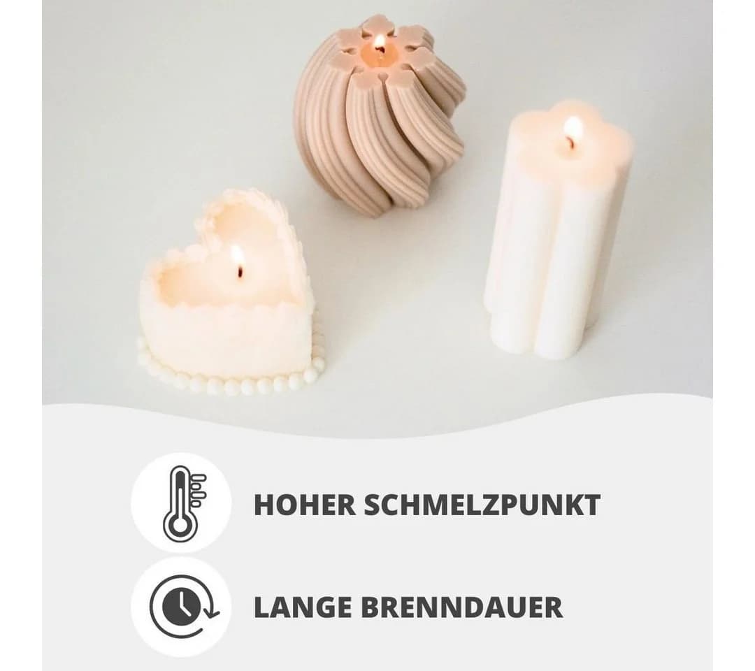 DistrEbution Rapswachs 5761 Pastillen Naturbeige Kerzenwachs - Bild 5